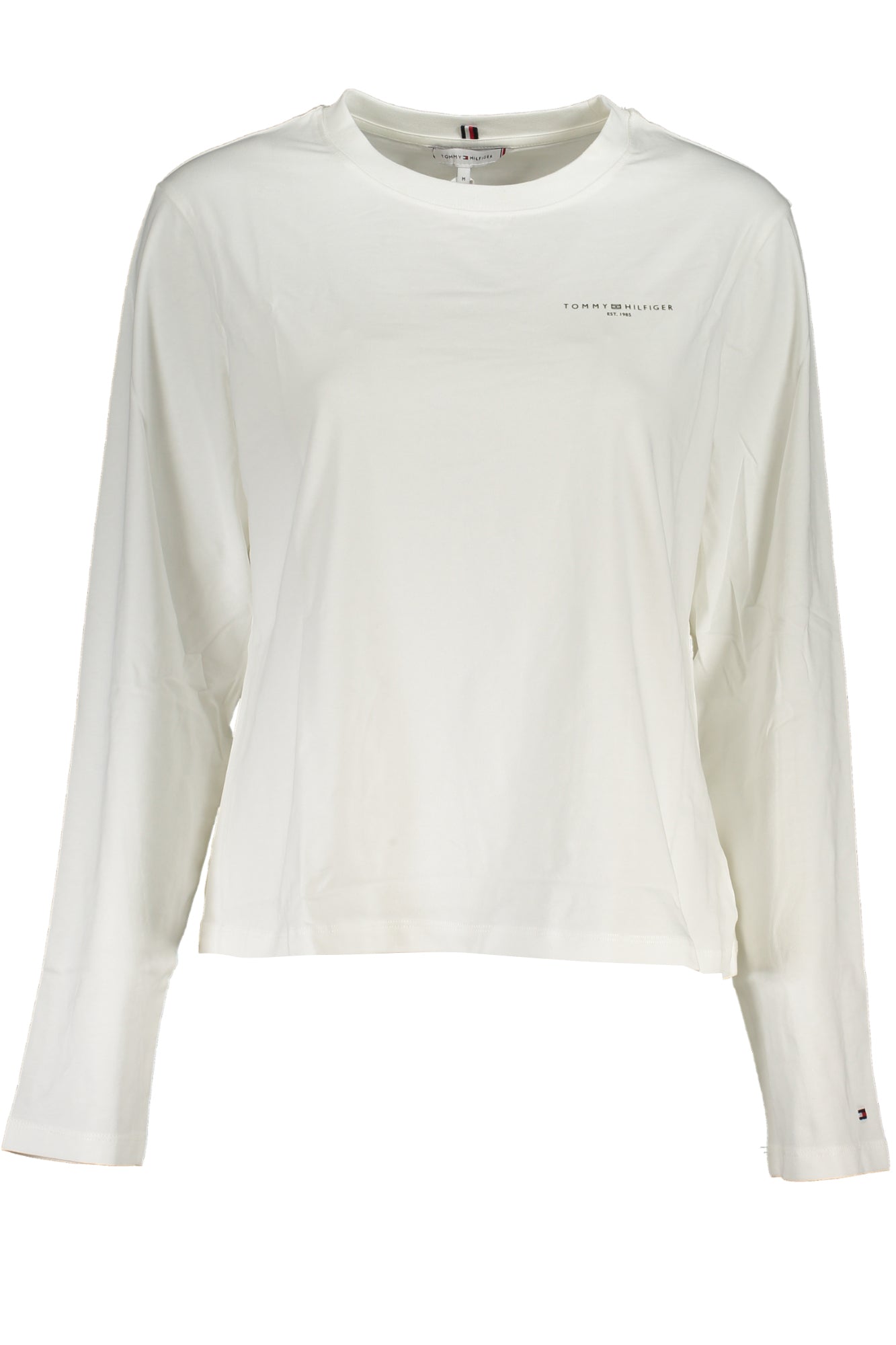 TOMMY HILFIGER T-SHIRT MANICHE LUNGHE DONNA BIANCO
