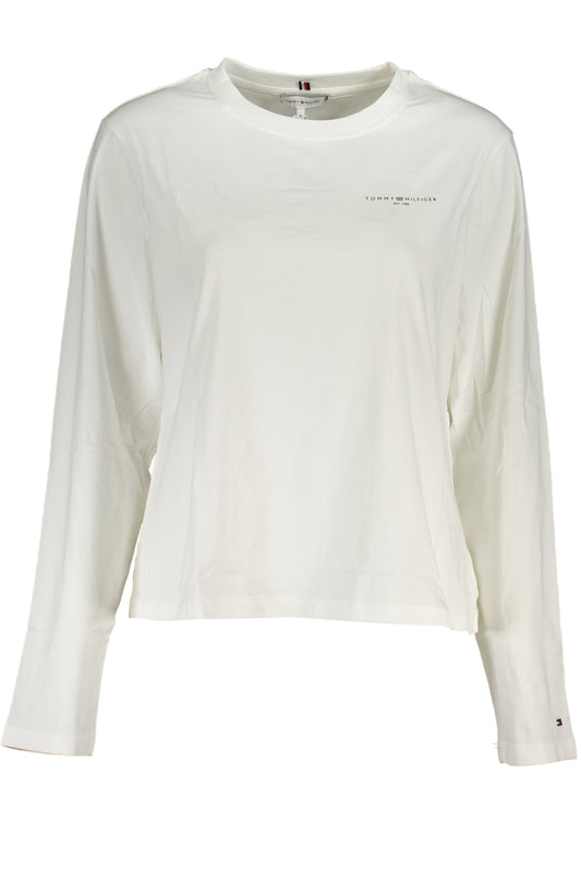 TOMMY HILFIGER T-SHIRT MANICHE LUNGHE DONNA BIANCO