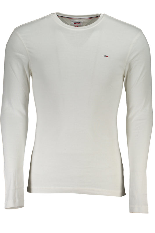 TOMMY HILFIGER T-SHIRT MANICHE LUNGHE UOMO BIANCO