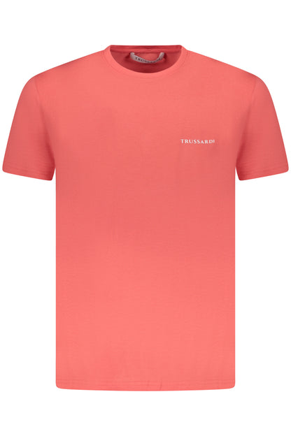 TRUSSARDI T-SHIRT MANICHE CORTE UOMO ROSA