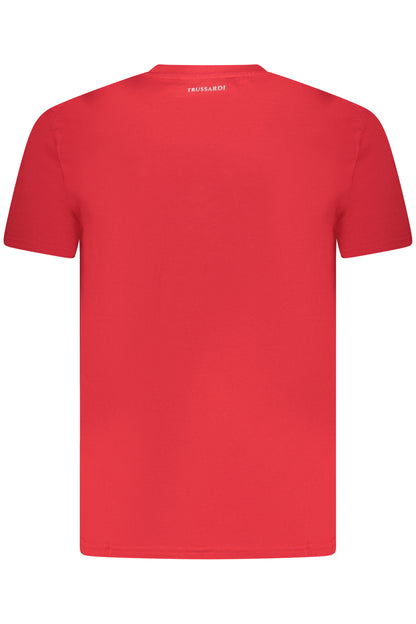 TRUSSARDI T-SHIRT MANICHE CORTE UOMO ROSSO