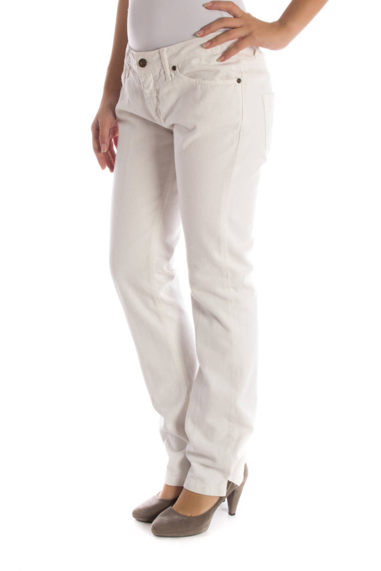 UP STAR PANTALONE DONNA BIANCO