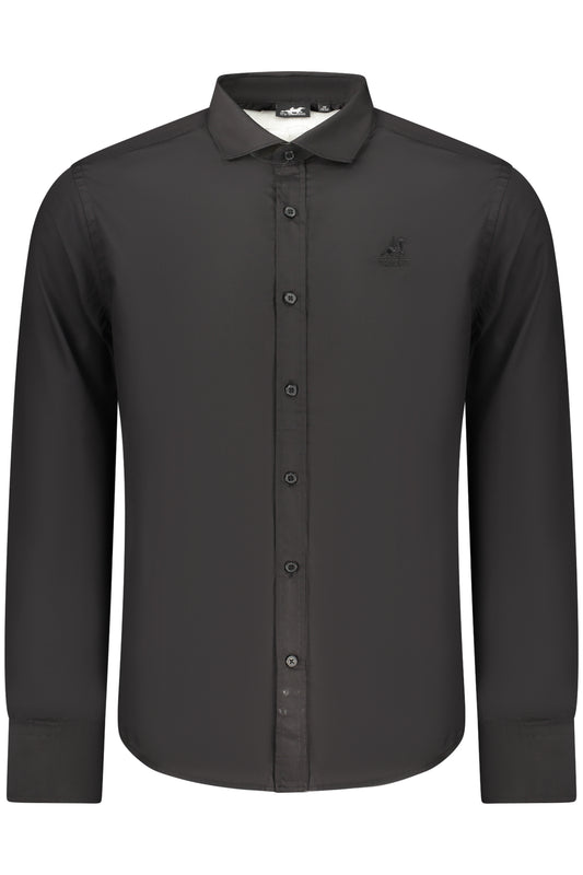 U.S. GRAND CAMICIA MANICHE LUNGHE UOMO NERO