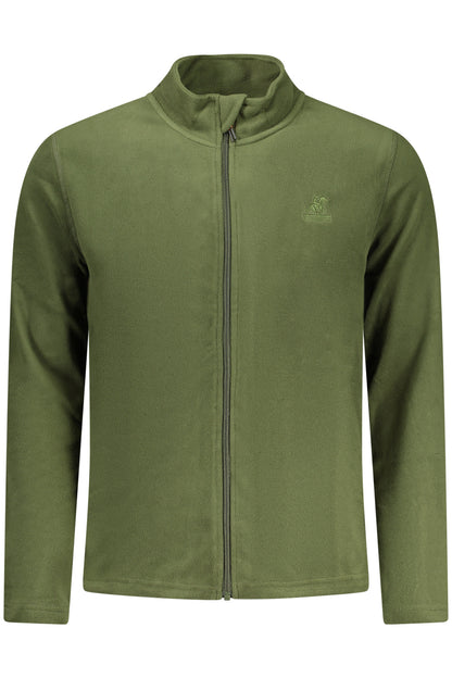 U.S. GRAND FELPA CON ZIP UOMO VERDE