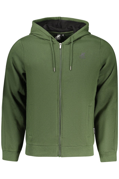 U.S. GRAND FELPA CON ZIP UOMO VERDE