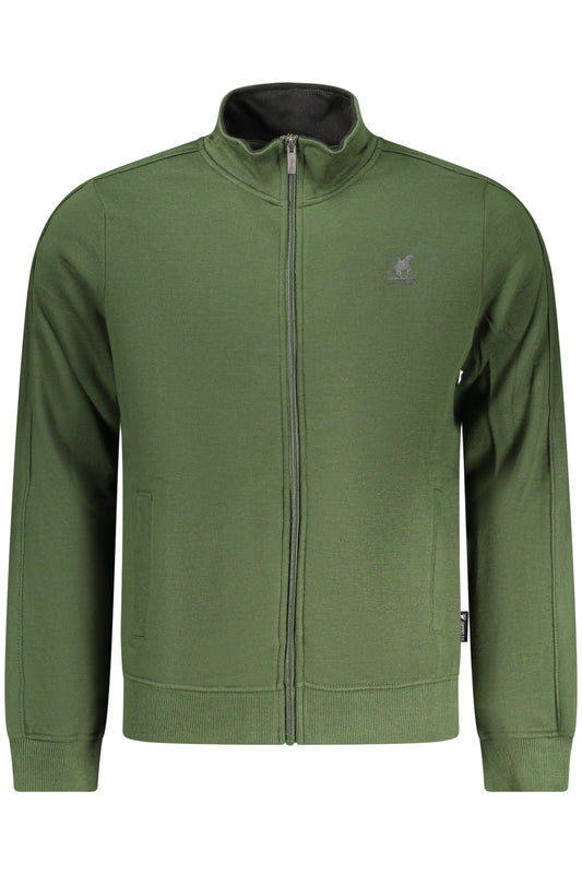 U.S. GRAND FELPA CON ZIP UOMO VERDE