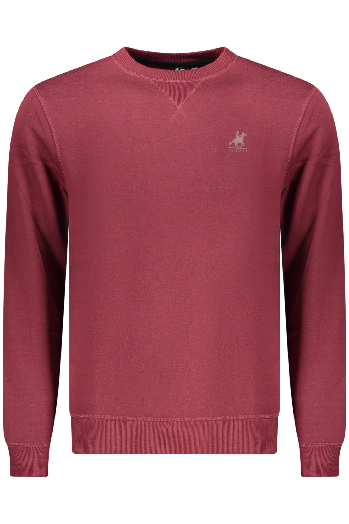 U.S. GRAND FELPA SENZA ZIP UOMO ROSSO