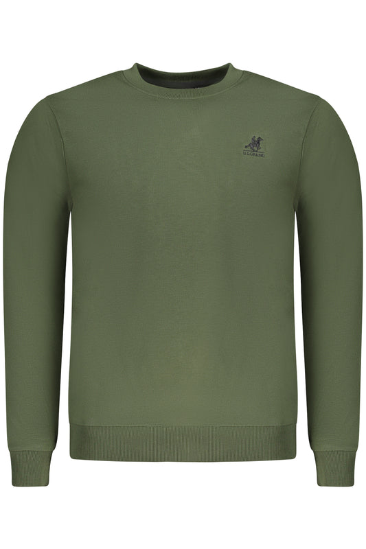 U.S. GRAND POLO FELPA SENZA ZIP UOMO VERDE