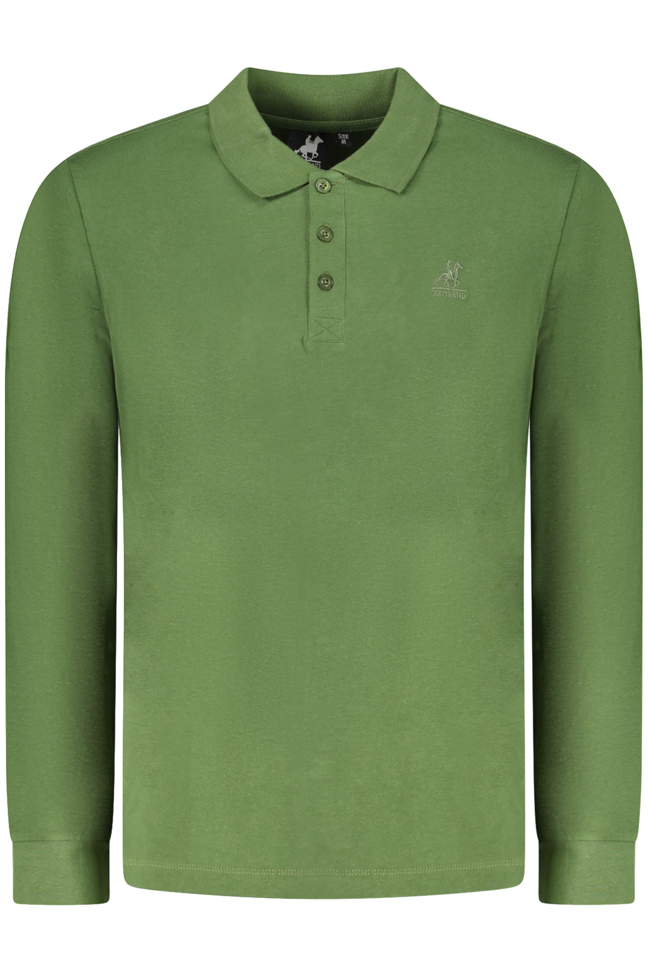U.S. GRAND POLO MANICHE LUNGHE UOMO VERDE