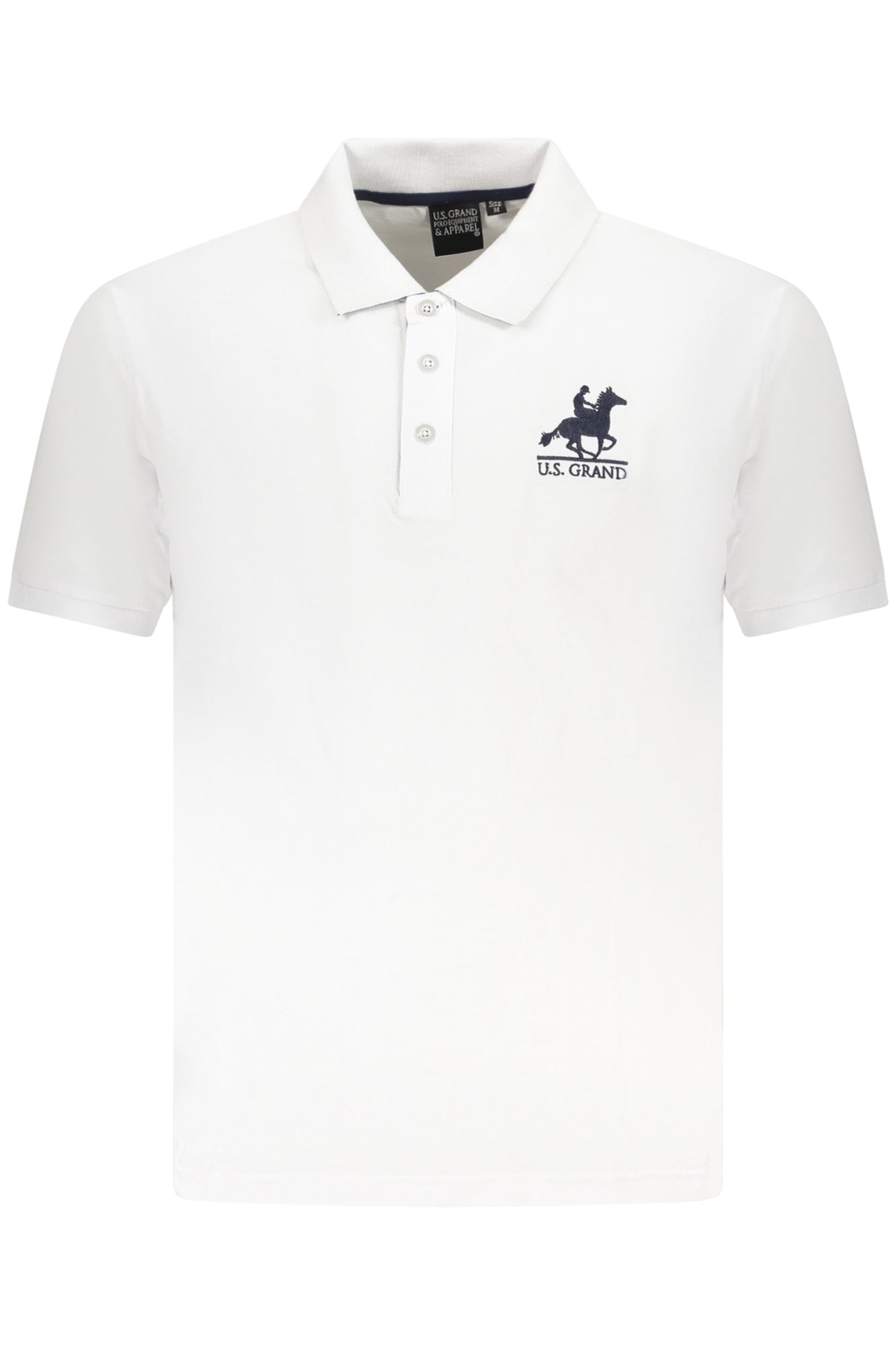 U.S. GRAND POLO MANICHE CORTE UOMO BIANCO