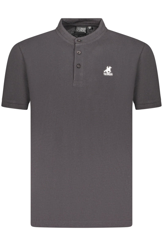 U.S. GRAND POLO MANICHE CORTE UOMO NERO