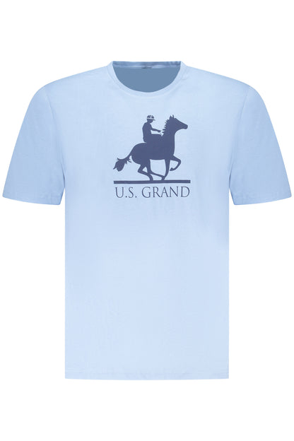 U.S. GRAND POLO T-SHIRT MANICHE CORTE UOMO AZZURRO