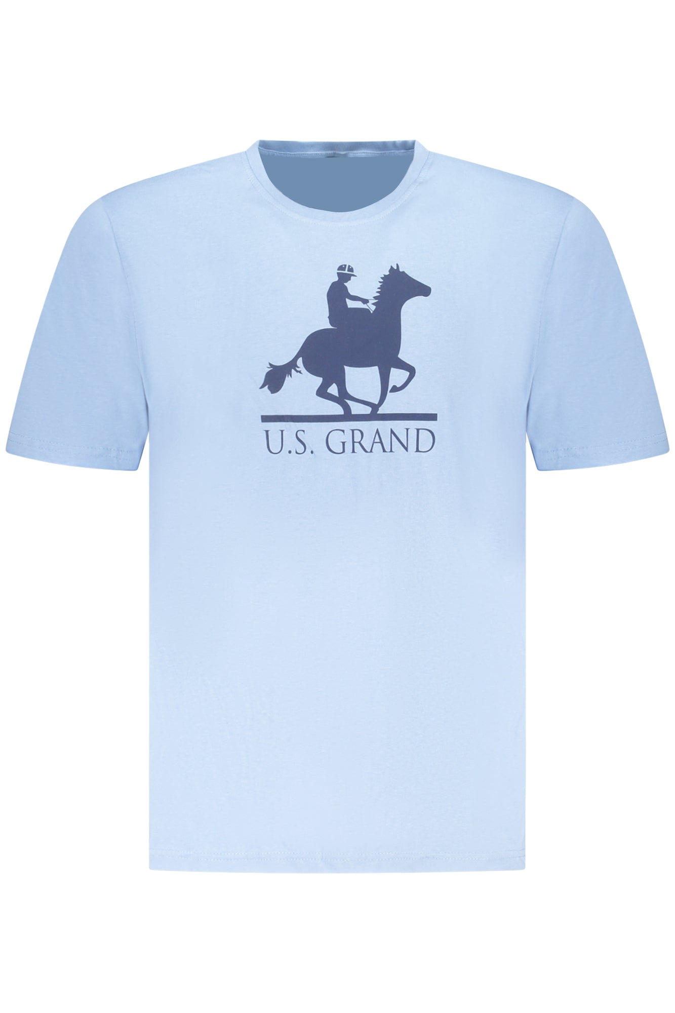 U.S. GRAND T-SHIRT MANICHE CORTE UOMO AZZURRO