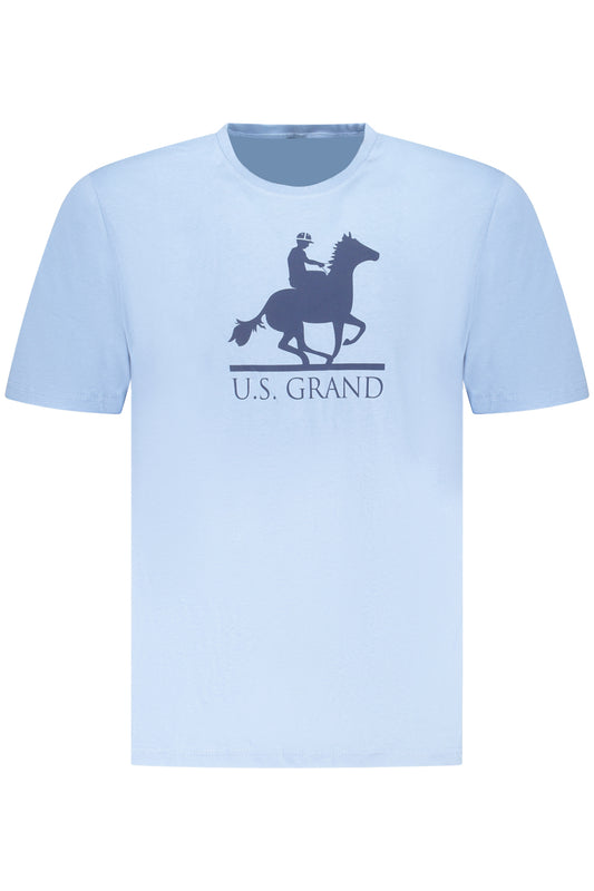 U.S. GRAND T-SHIRT MANICHE CORTE UOMO AZZURRO