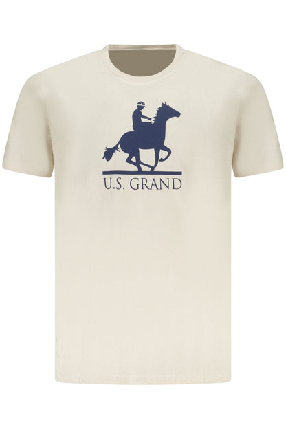 U.S. GRAND T-SHIRT MANICHE CORTE UOMO BEIGE