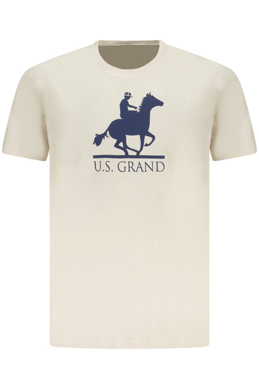 U.S. GRAND T-SHIRT MANICHE CORTE UOMO BEIGE