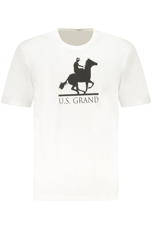 U.S. GRAND POLO T-SHIRT MANICHE CORTE UOMO BIANCO