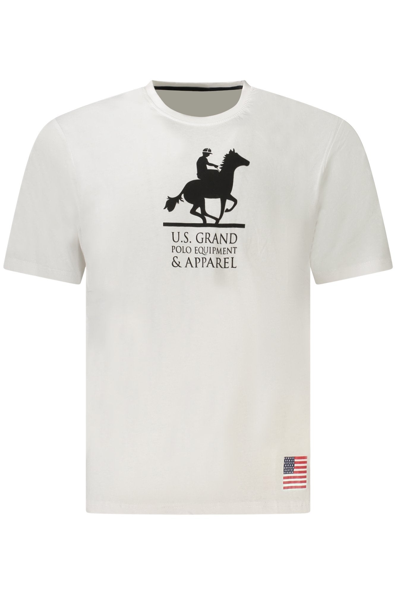 U.S. GRAND POLO T-SHIRT MANICHE CORTE UOMO BIANCO
