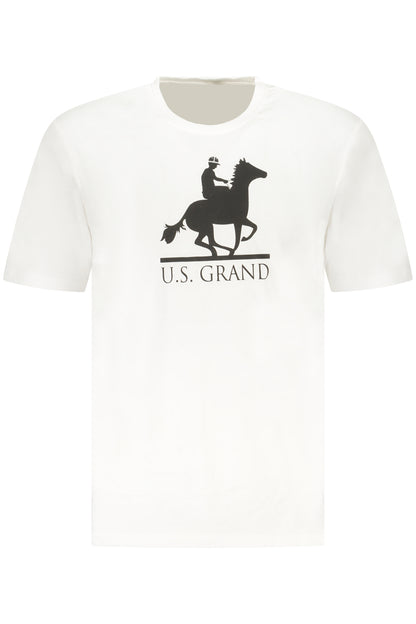 U.S. GRAND T-SHIRT MANICHE CORTE UOMO BIANCO