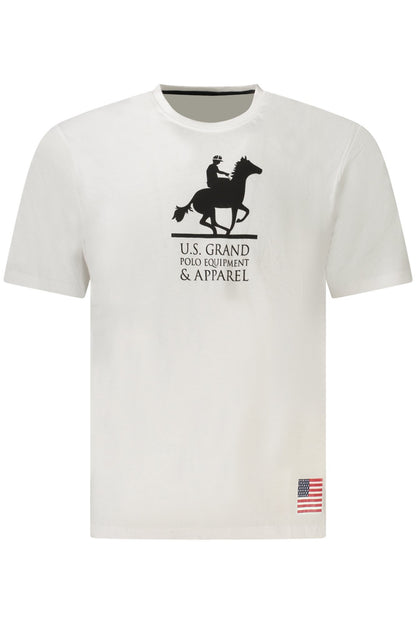U.S. GRAND T-SHIRT MANICHE CORTE UOMO BIANCO
