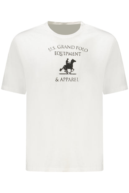 U.S. GRAND POLO T-SHIRT MANICHE CORTE UOMO BIANCO