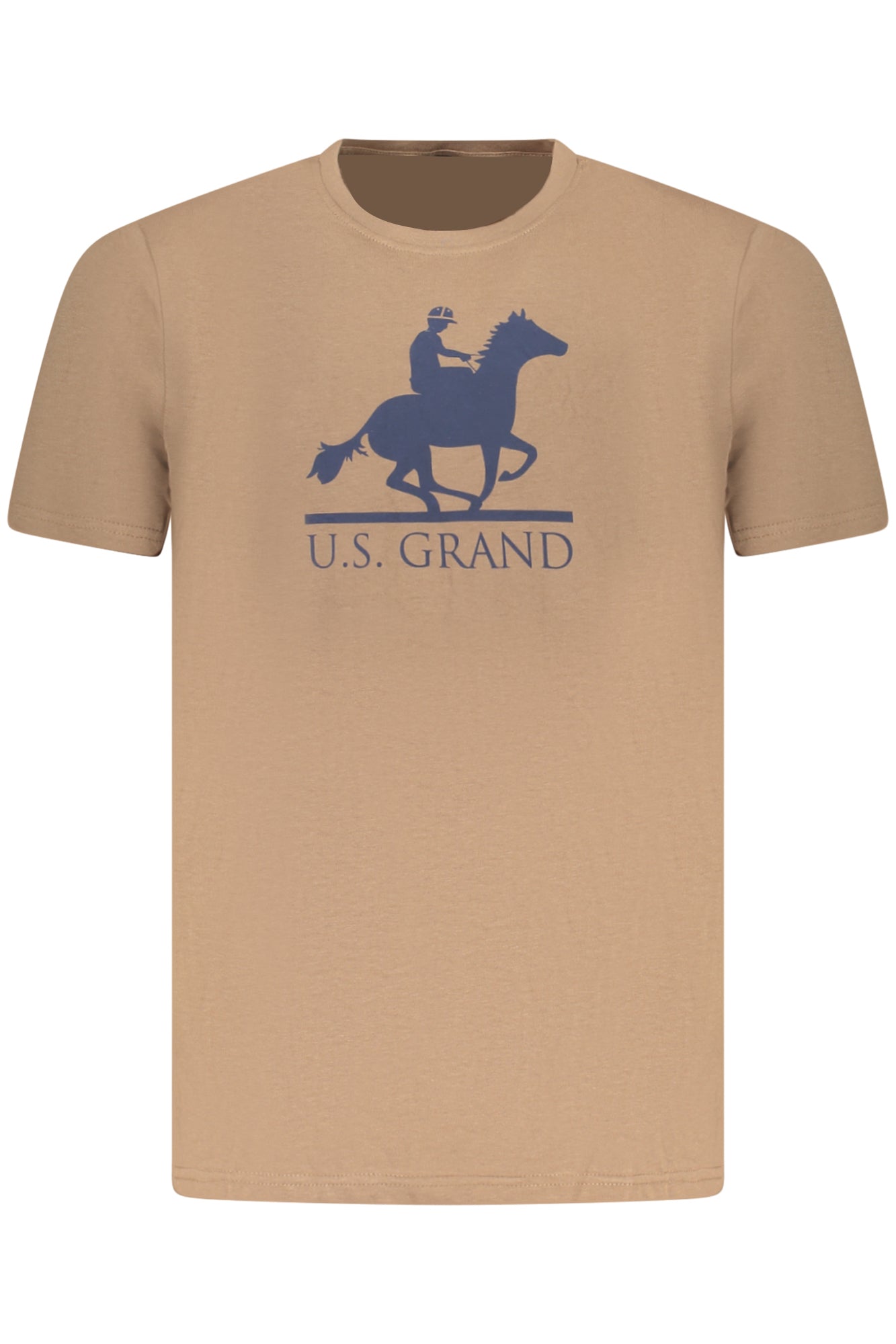 U.S. GRAND POLO T-SHIRT MANICHE CORTE UOMO MARRONE
