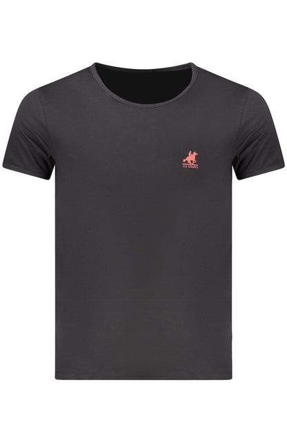 U.S. GRAND POLO T-SHIRT MANICHE CORTE UOMO NERO
