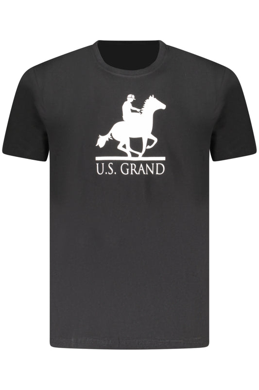 U.S. GRAND POLO T-SHIRT MANICHE CORTE UOMO NERO