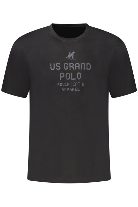 U.S. GRAND POLO T-SHIRT MANICHE CORTE UOMO NERO