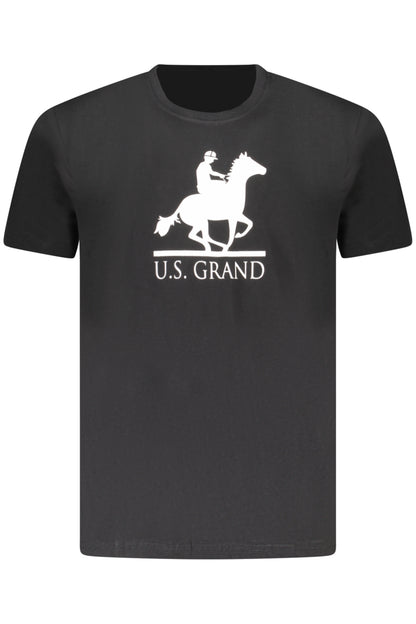 U.S. GRAND T-SHIRT MANICHE CORTE UOMO NERO