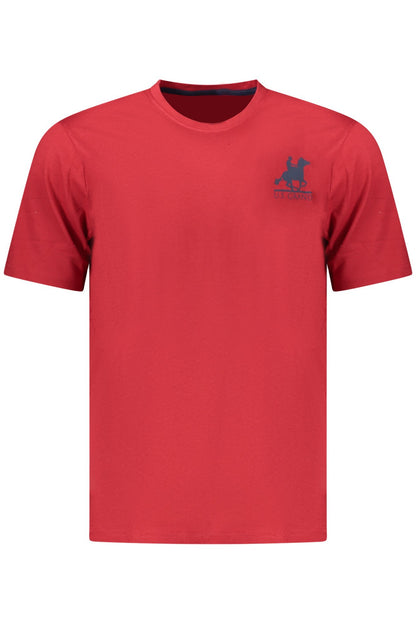 U.S. GRAND T-SHIRT MANICHE CORTE UOMO ROSSO