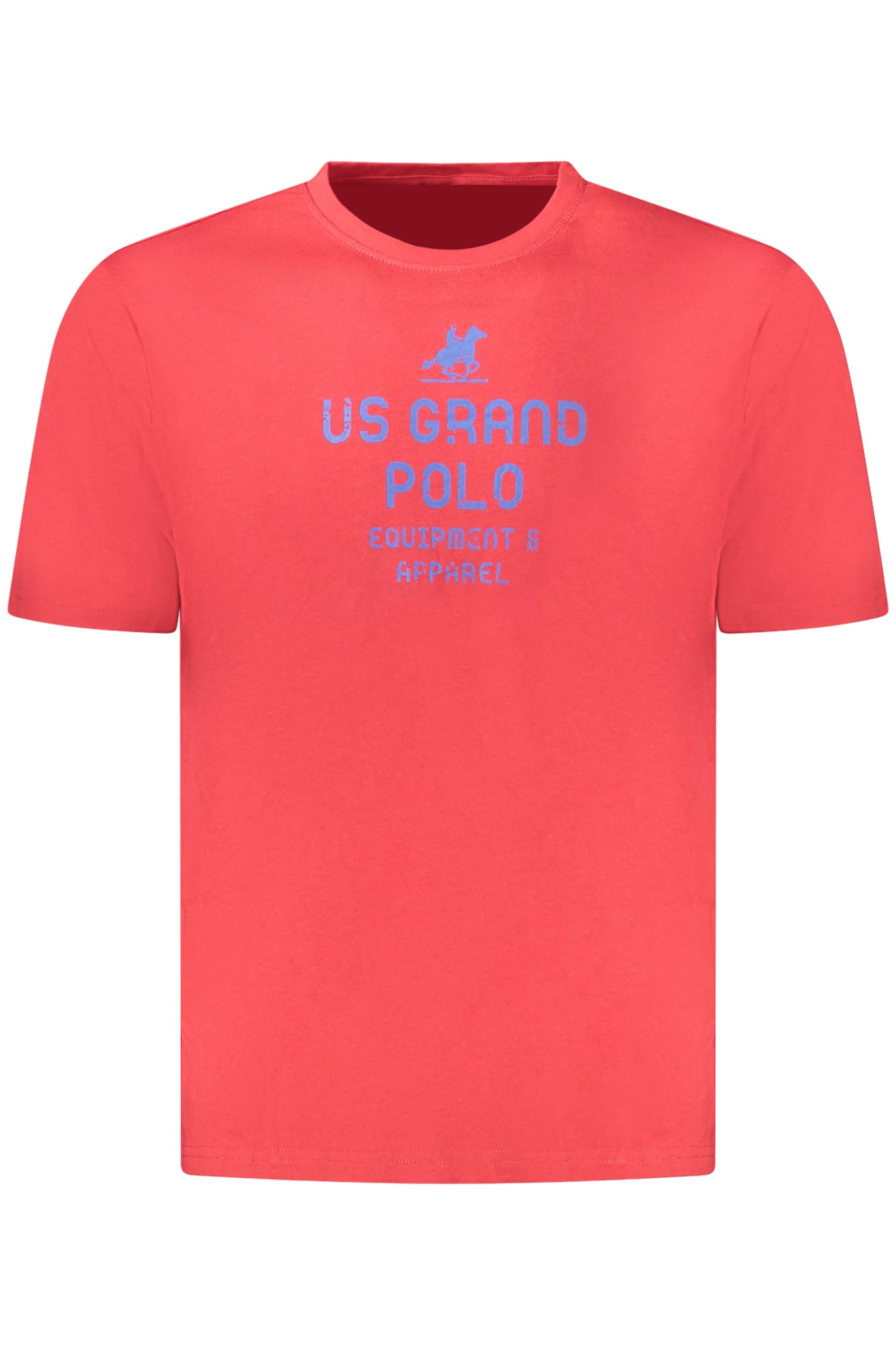 U.S. GRAND T-SHIRT MANICHE CORTE UOMO ROSSO