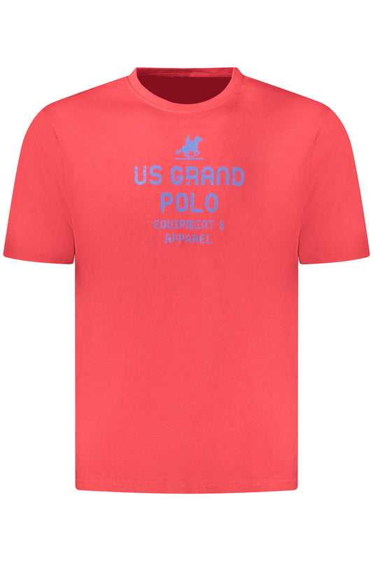 U.S. GRAND T-SHIRT MANICHE CORTE UOMO ROSSO