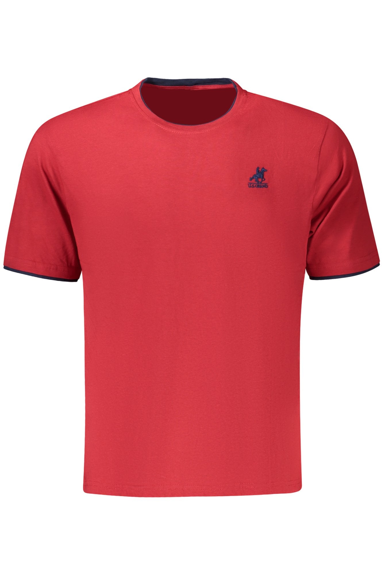 U.S. GRAND T-SHIRT MANICHE CORTE UOMO ROSSO