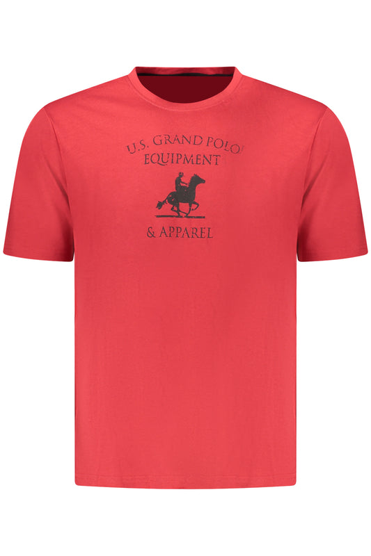 U.S. GRAND POLO T-SHIRT MANICHE CORTE UOMO ROSSO