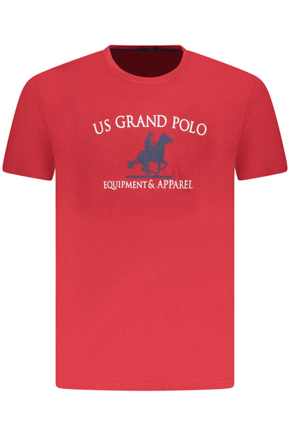 U.S. GRAND POLO T-SHIRT MANICHE CORTE UOMO ROSSO
