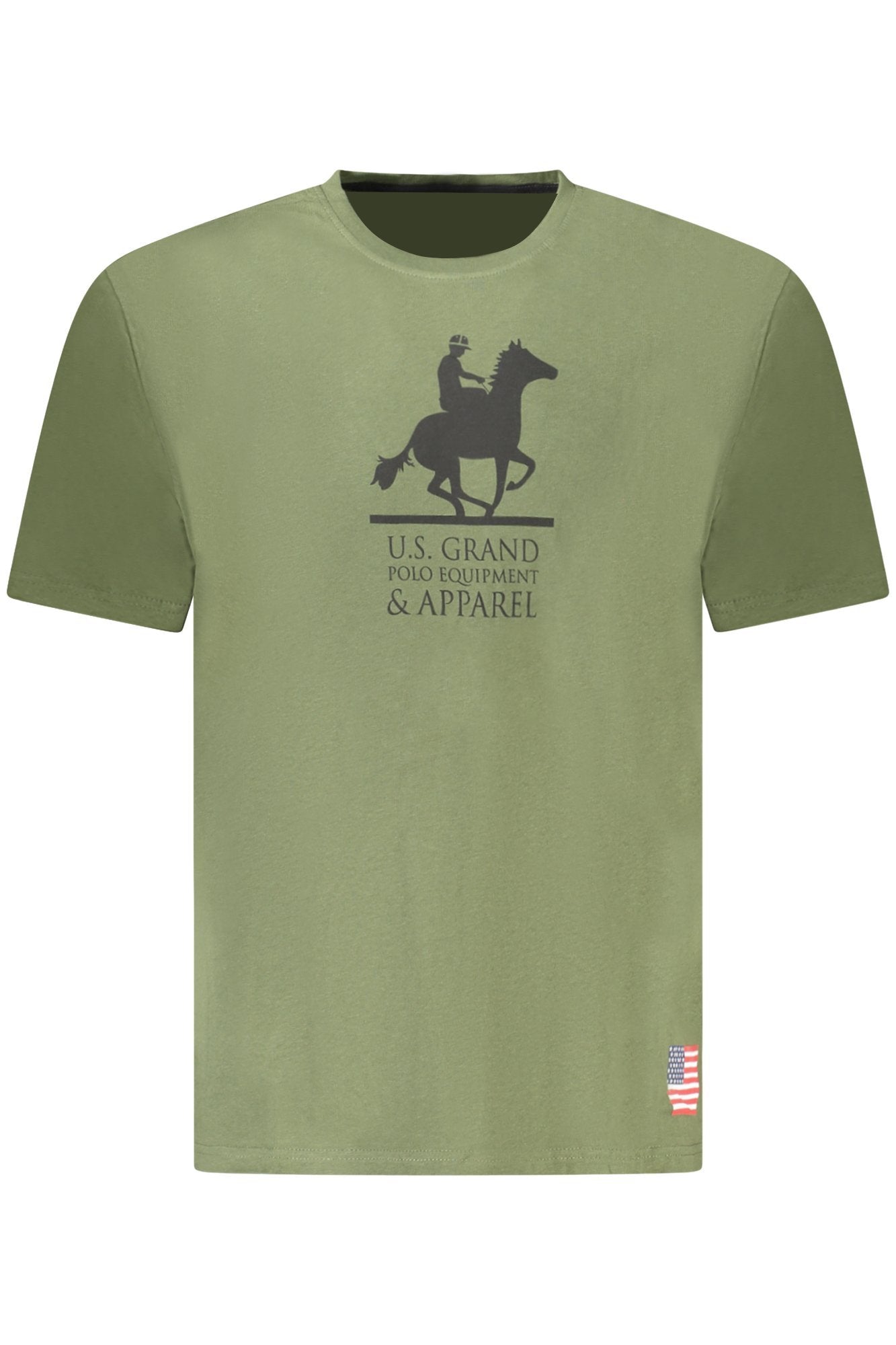 U.S. GRAND POLO T-SHIRT MANICHE CORTE UOMO VERDE