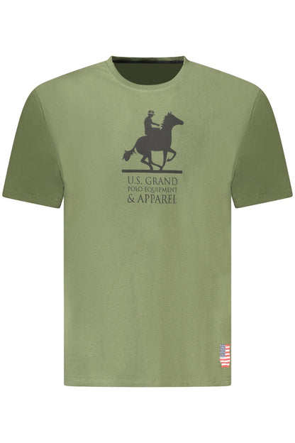 U.S. GRAND POLO T-SHIRT MANICHE CORTE UOMO VERDE