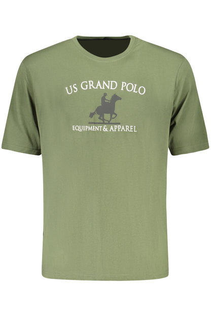 U.S. GRAND POLO T-SHIRT MANICHE CORTE UOMO VERDE