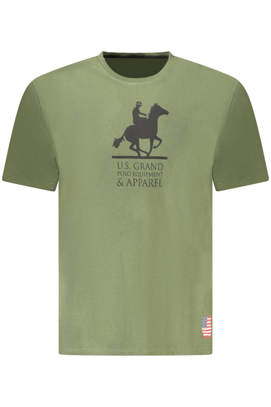 U.S. GRAND T-SHIRT MANICHE CORTE UOMO VERDE