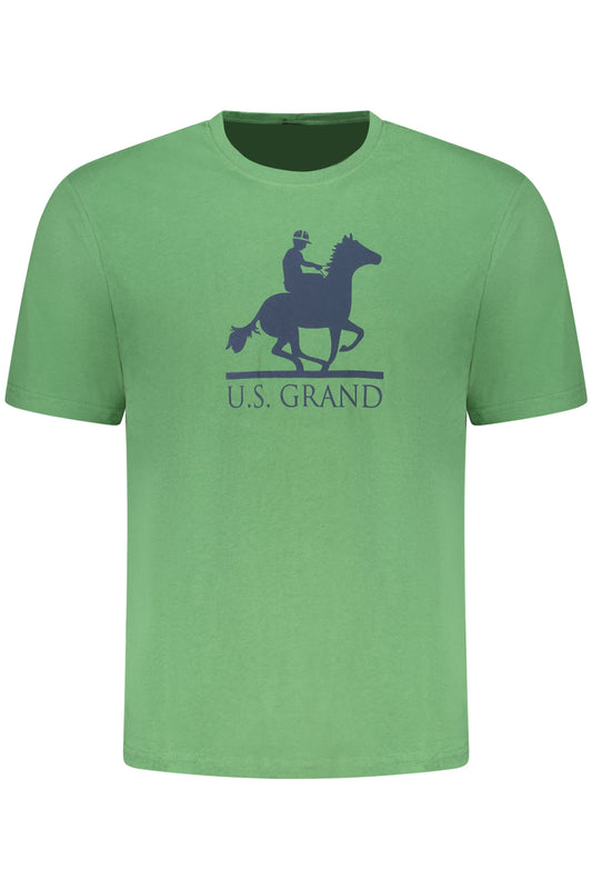 U.S. GRAND T-SHIRT MANICHE CORTE UOMO VERDE