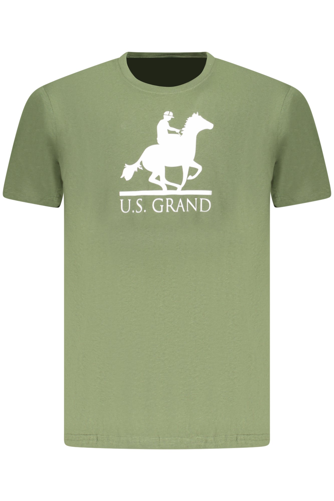 U.S. GRAND POLO T-SHIRT MANICHE CORTE UOMO VERDE