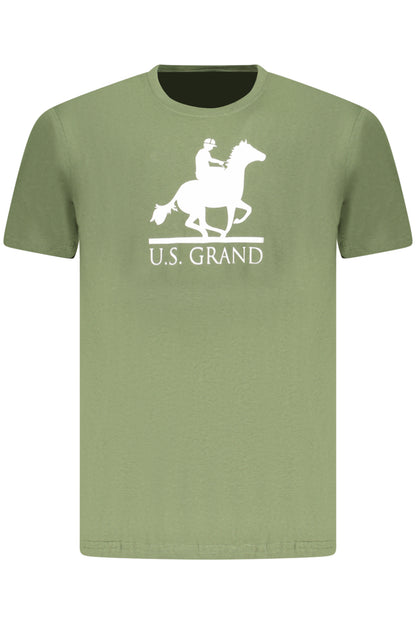 U.S. GRAND POLO T-SHIRT MANICHE CORTE UOMO VERDE