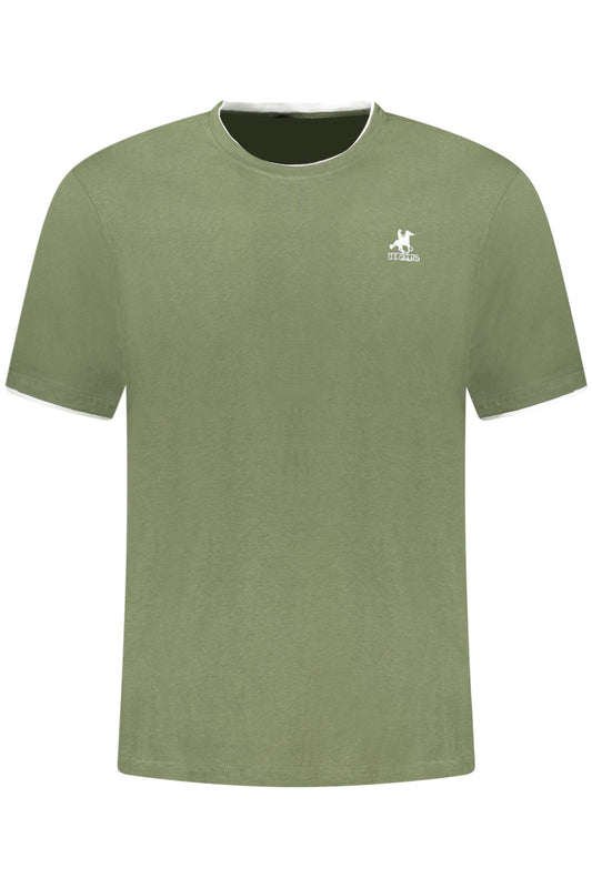 U.S. GRAND POLO T-SHIRT MANICHE CORTE UOMO VERDE