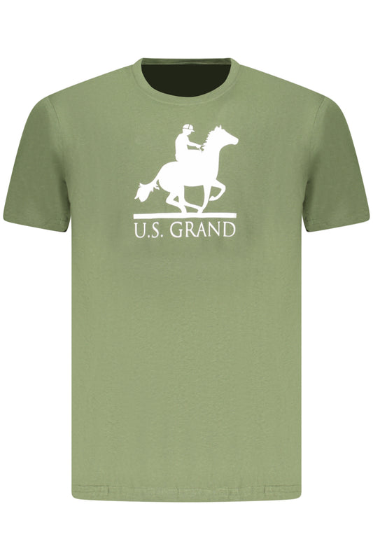U.S. GRAND T-SHIRT MANICHE CORTE UOMO VERDE