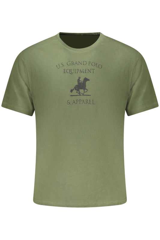U.S. GRAND POLO T-SHIRT MANICHE CORTE UOMO VERDE