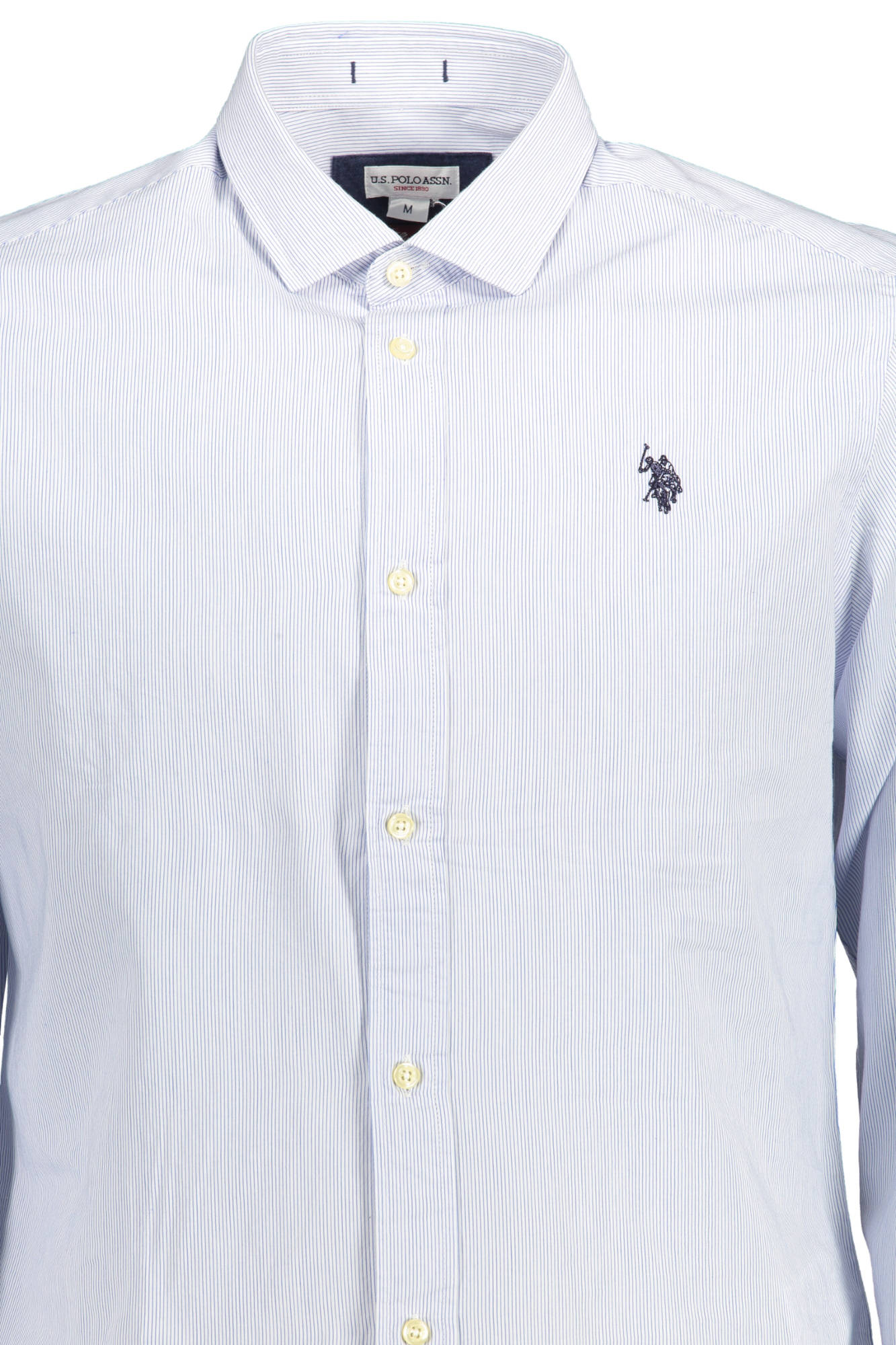 U.S. POLO CAMICIA MANICHE LUNGHE UOMO AZZURRO