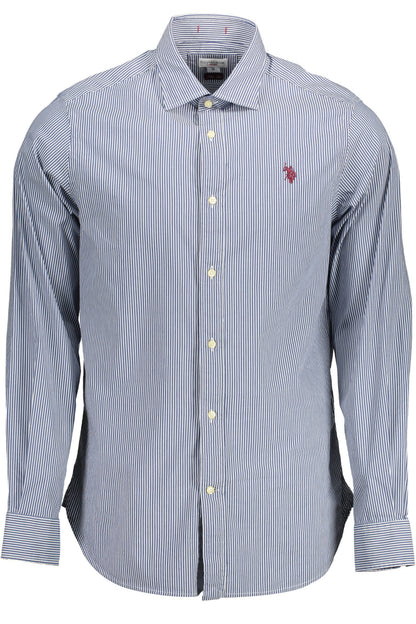 U.S. POLO CAMICIA MANICHE LUNGHE UOMO BLU