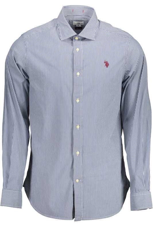 U.S. POLO CAMICIA MANICHE LUNGHE UOMO BLU