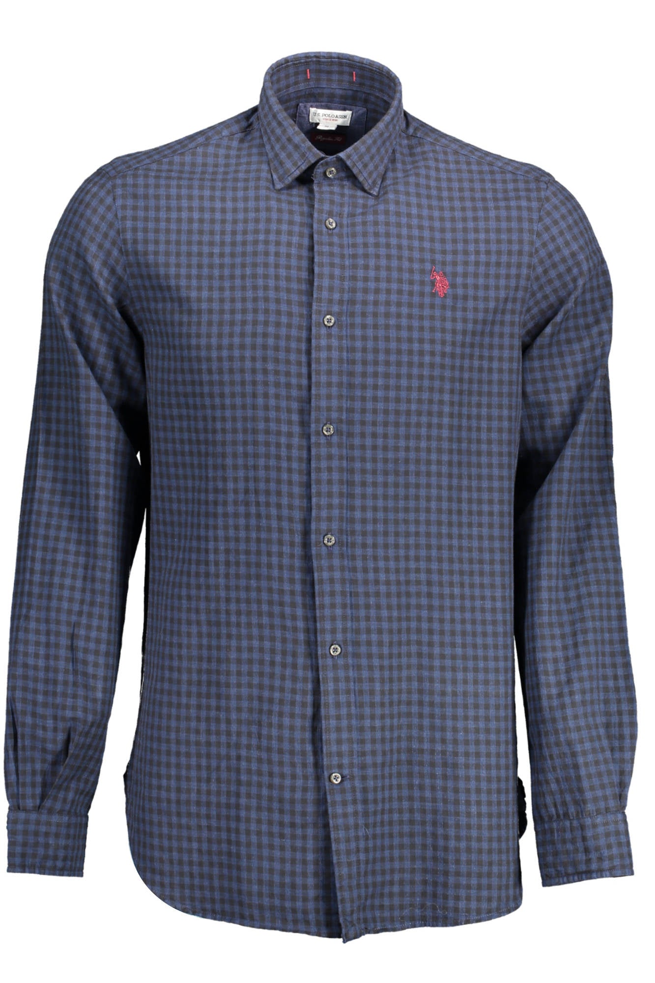 U.S. POLO CAMICIA MANICHE LUNGHE UOMO BLU